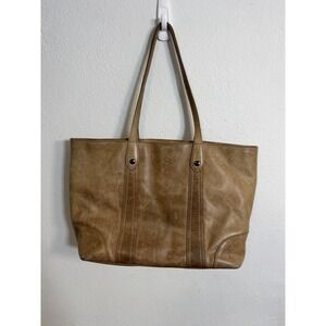 Frye Melissa Shopper Tote Shoulder Handbag, Women's Large bag - Beige